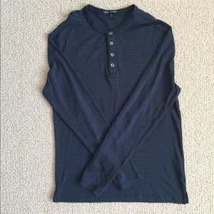 Robert Barakett Long Sleeve Striped Shirt in Small